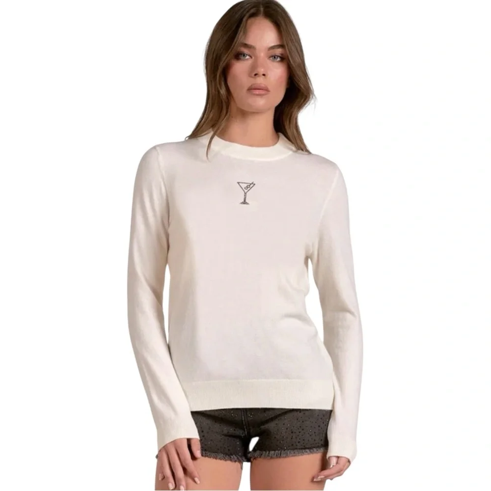 Elan Martini Sweater in Black or White, Sizes XS and S NWT - Picture 7 of 9